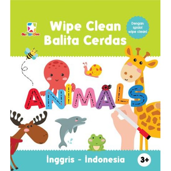 Opredo Wipe clean balita cerdas : Animals