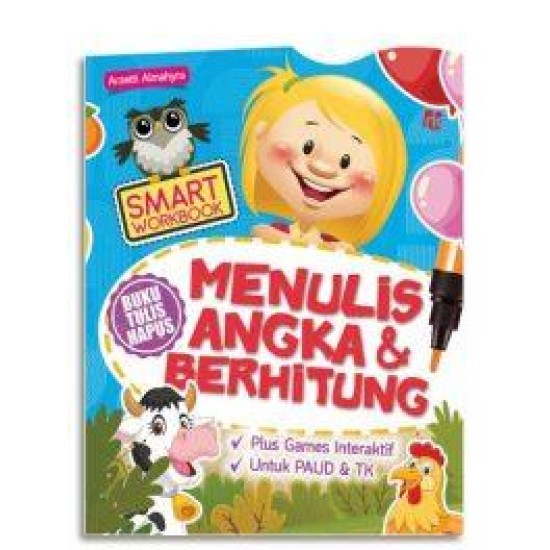 SMART WORKBOOK MENULIS ANGKA & BERHITUNG (BUKU TULIS HAPUS)