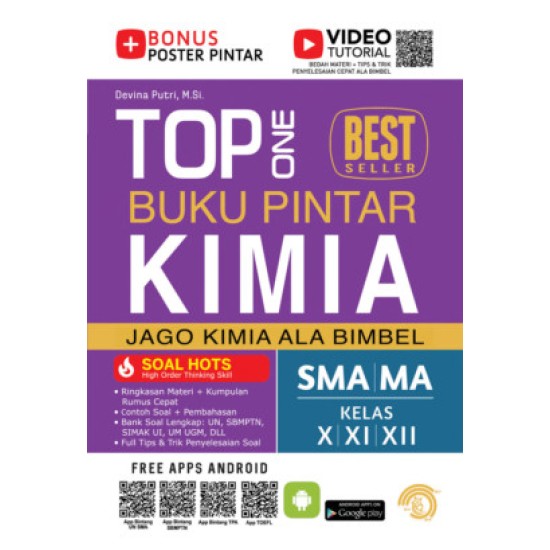 TOP ONE BUKU PINTAR KIMIA SMA/MA KELAS X,XI,XII