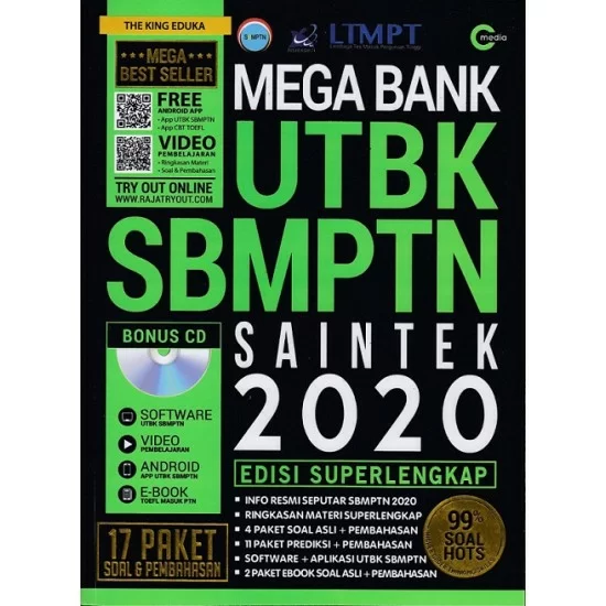 Mega Bank Utbk Sbmptn Saintek 2020 Plus Cd