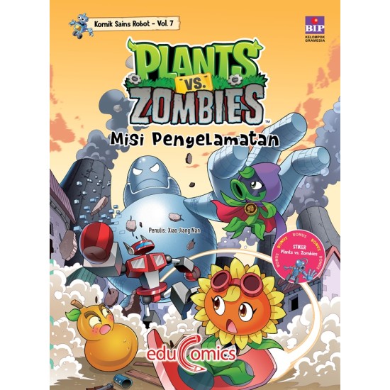 Educomics Plants Vs Zombies Komik Sains Robot 7: Misi Penyelamatan