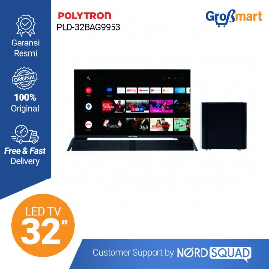 Polytron LED TV 32 Inch HD Ready Smart TV PLD-32BAG9953 - NEW LAUNCH