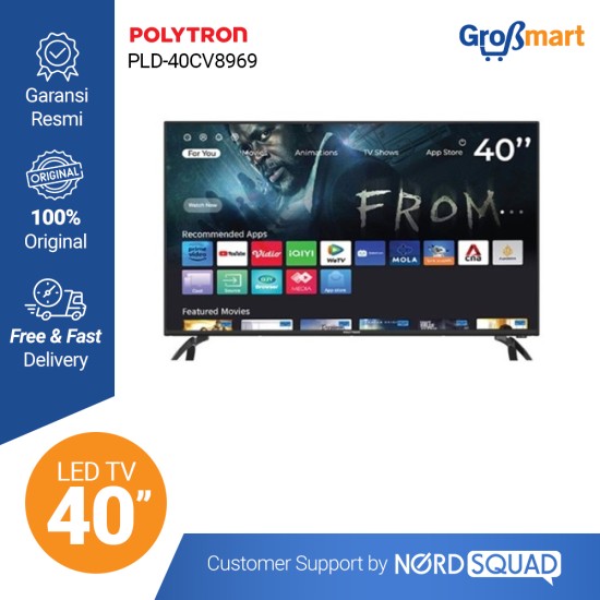 LED 40 INCH SMART TV POLYTRON PLD-40CV8969 / PLD 40CV8969 / PLD40CV89