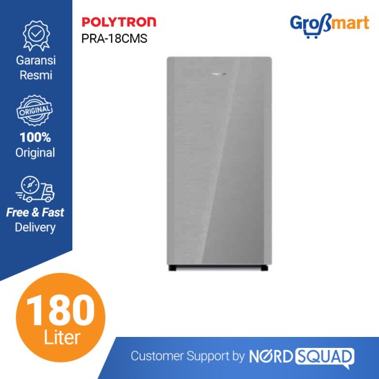 KULKAS 1 PINTU POLYTRON 180 LITER PRA-18CMS / PRA 18CMS/ PRA18CMS