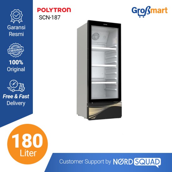 Showcase 1 Pintu Polytron 180 Liter SCN-187