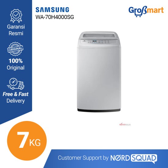 Mesin Cuci 1 Tabung Samsung 7 Kg Top Loading WA-70H4000SG