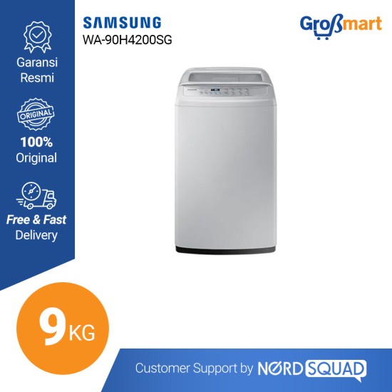 Mesin Cuci 1 Tabung Samsung 9 Kg Top Loading WA-90H4200SG