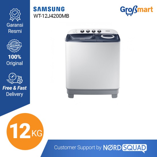 Mesin Cuci 2 Tabung Samsung 12 Kg Twin Tub WT-12J4200MB