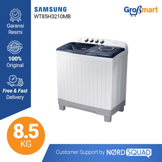 Samsung Mesin Cuci 2 Tabung WT85H3210MB - 8.5 kg