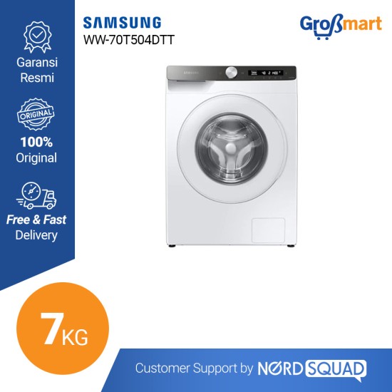 Mesin Cuci 1 Tabung Samsung 7 Kg Front Loading WW-70T504DTT