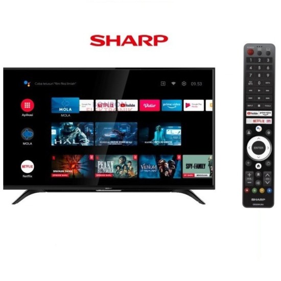 LED TV 50 Inch SHARP 2T C50EG1I ANDROID SMART 2T-C50EG1I