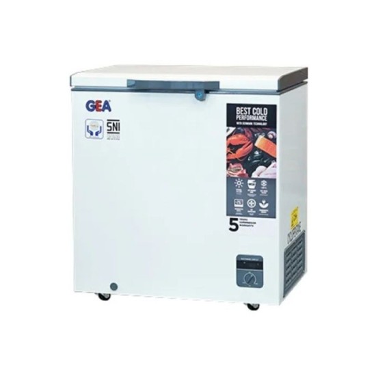 GEA AB 208 R CHEST FREEZER BOX 208 L LEMARI PEMBEKU 210 LITER